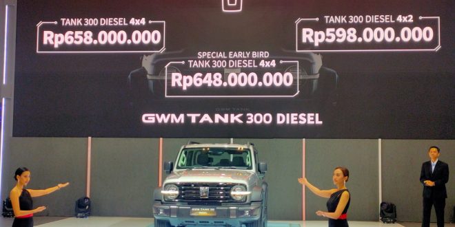 Andalkan Mesin Turbo, GWM Tank 300 Diesel Melantai di GIIAS 2025